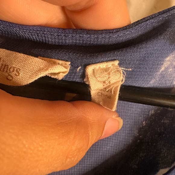 Soft Surroundings Watercolor Print Sleeveless Tunic Top - Picture 3 of 3